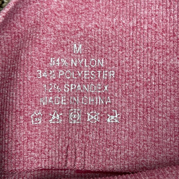 Amazon Pink Ombré Ribbed Leggings, worn once - Picture 6 of 6